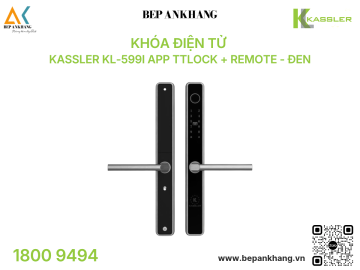Khóa điện tử Kassler KL-599I App TTlock + Remote - Đen